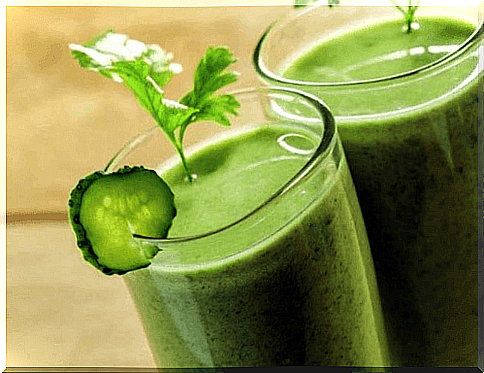 aloe vera and cucumber juice to reduce your waistline