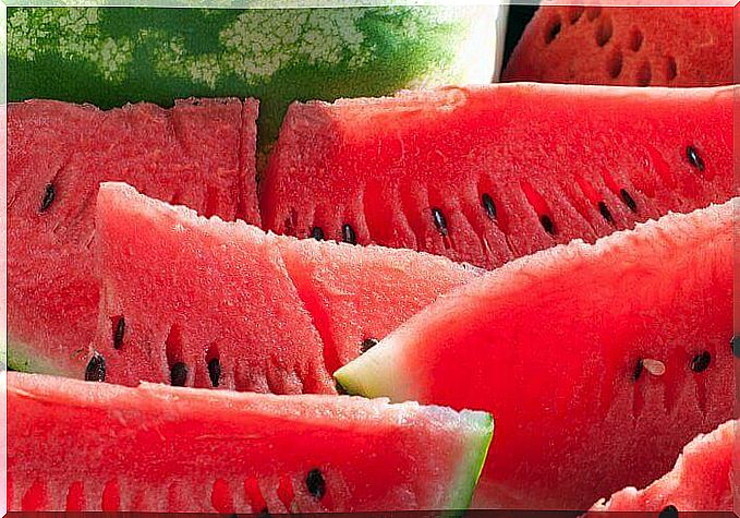 eat watermelon to have a flat stomach