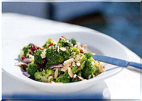 A broccoli salad.
