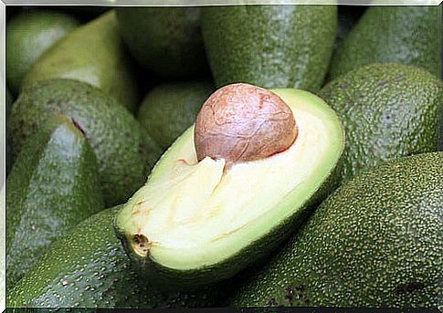 avocado split open