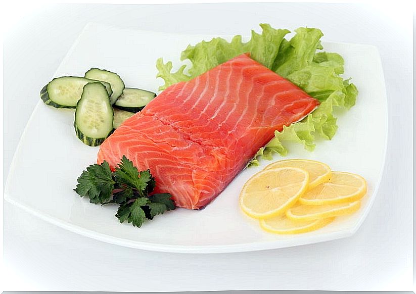 Omega 3s in salmon help strengthen bones.