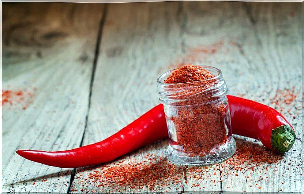 Cayenne pepper in muscle relaxants